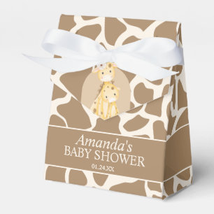 Neutral Giraffe Baby Shower Favour Box