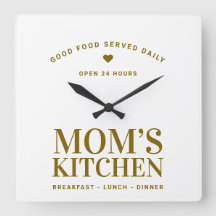 Neutral Gold Typography Mom’s Kitchen Custom