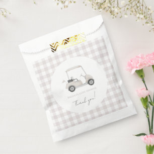 neutral golf baby shower party    favour bag