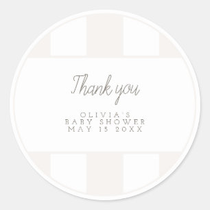 Neutral golf cart favour sticker