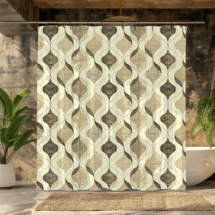 Neutral Grey Tan Modern Wavy Luxury