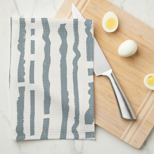 Neutral harmony simple stripes summertime collecti kitchen towel (Quarter Fold)