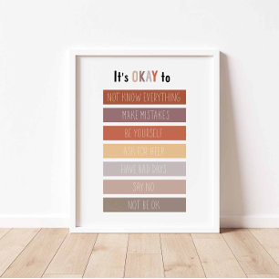 Neutral it is ok to make a mistake poster