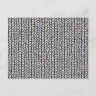 neutral knitwork postcard