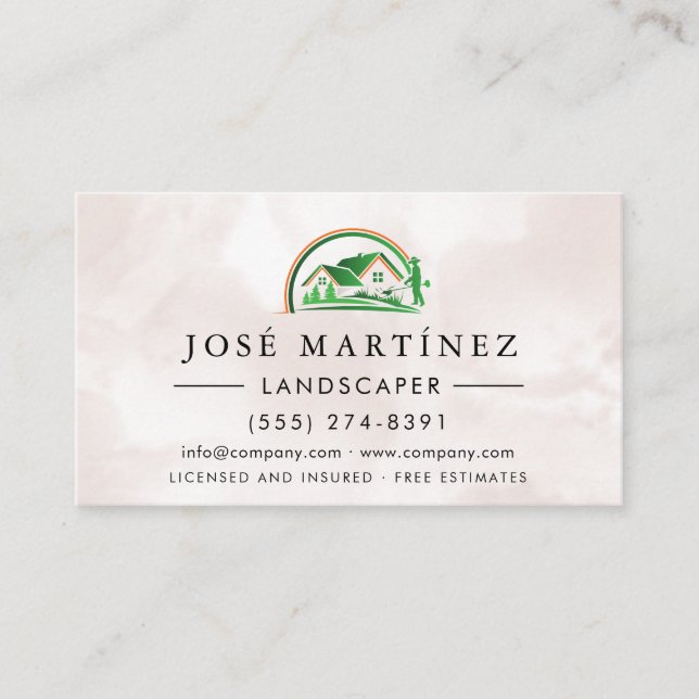 Neutral Landscaping Business Card (Front)