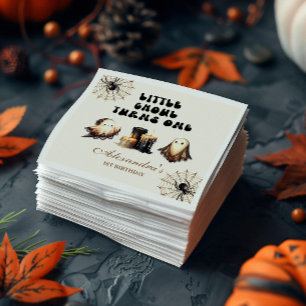 Neutral Little Ghoul Birthday Napkin