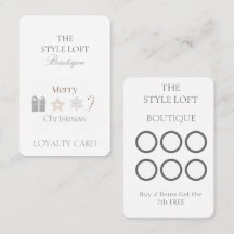 Neutral Merry Christmas Minimalist Boutique Shop