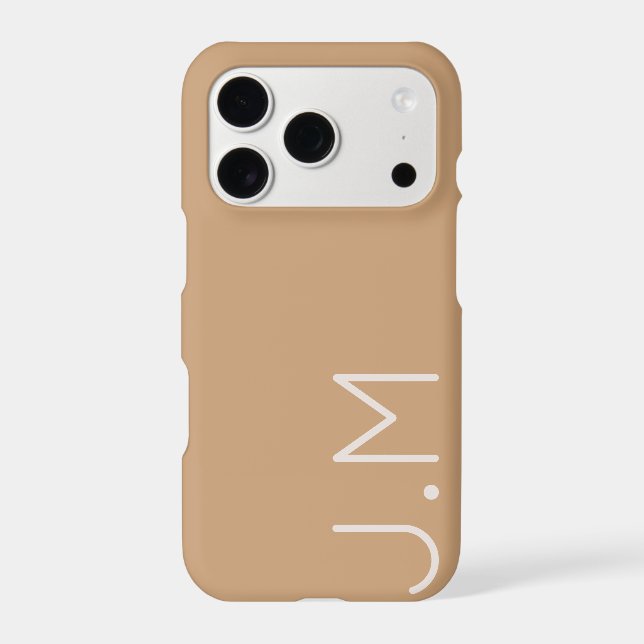 Neutral Minimal Personalized Initial Monogram (Back)