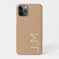 Neutral Minimal Personalized Initial Monogram