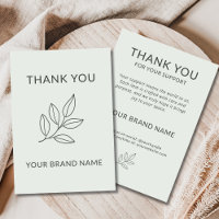 Neutral Minimalist Botanical Business Handcrafted