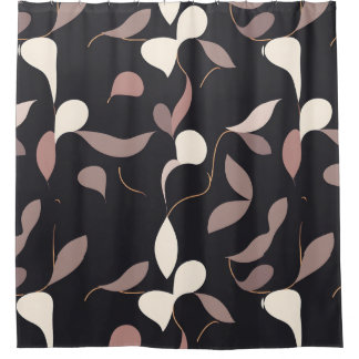 Neutral Minimalist Shower Curtain – Clean, Simple