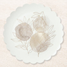 Neutral Modern Botanical Abstract Foil