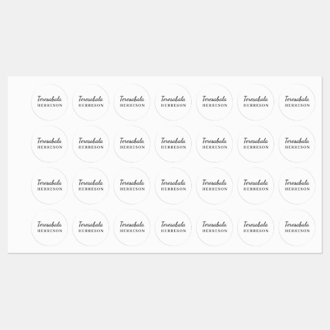 Neutral Modern Minimal Monogram Design (Sheet)