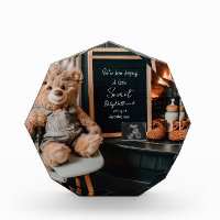 Neutral modern minimal pregnancy announcement gift