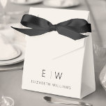 Neutral Modern Minimalist Monogram Name Favor Box<br><div class="desc">Elevate your event's favours with our Classic Elegant Modern Minimalist Monogram Favour Box. Meticulously designed, these favour boxes seamlessly blend timeless sophistication with contemporary minimalism, making them a stylish and memorable addition to your celebration. Crafted with precision and attention to detail, these favour boxes are more than just containers; they...</div>