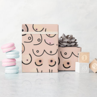 Neutral modern scandi wrapping paper