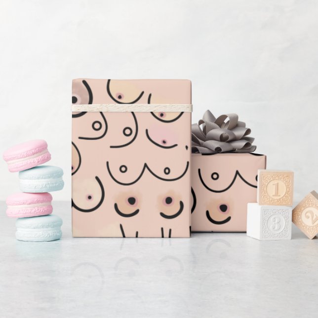 Neutral modern scandi wrapping paper (Baby Shower)