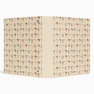 Neutral Mushrooms Pattern Binder
