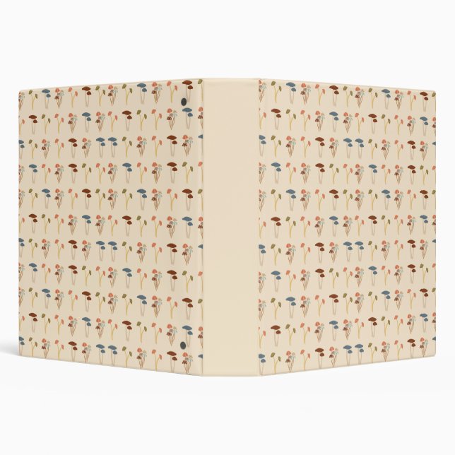 Neutral Mushrooms Pattern Binder (Background)