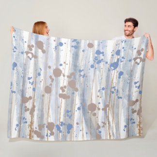 Neutral Nature Woodland Colours Fleece Blanket