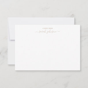 Neutral Note Card Stationary Simple Minimalistic