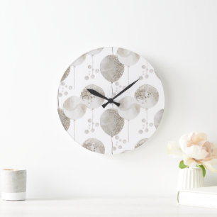 Neutral Nursery Large Clock