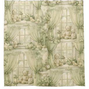 Neutral Nursery Teddy Bear Room Beige Pattern (2)
