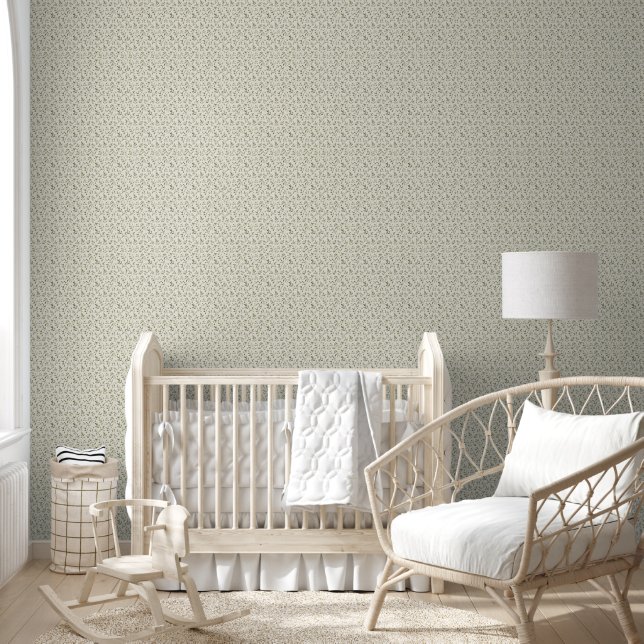 Neutral Olive Branch Greenery Wallpaper (Kids)