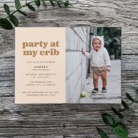 Neutral Party at My Crib 1st Birthday Party