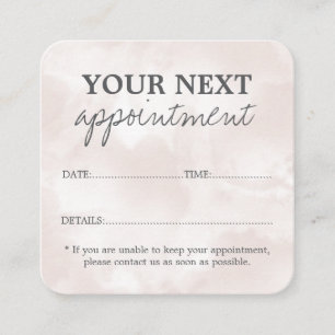 Neutral Photographer Appointment Card