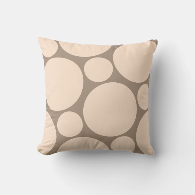 Neutral Polka Dot Pillow (Front)