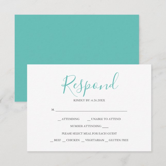 Neutral Reply RSVP Cards (Front/Back)