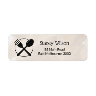 Neutral Restaurant Packaging Label