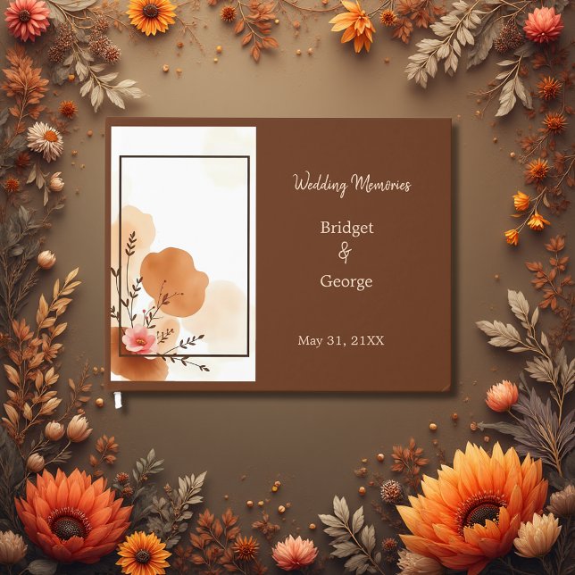 Neutral rustic Botanical Wedding Guest Book (Creator Uploaded)