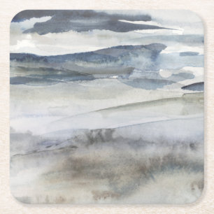 Neutral Salt Spray Square Paper Coaster