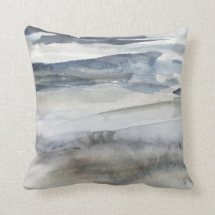 Neutral Salt Spray Throw Pillow
