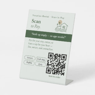 Neutral Scan to Pay QR Code Sign Payments / Tips