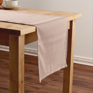 Neutral Solid Colour Beige D2AFA1 Short Table Runner