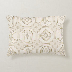 Neutral Southwestern Geometry Accent Pillow
