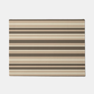 Neutral striped  doormat