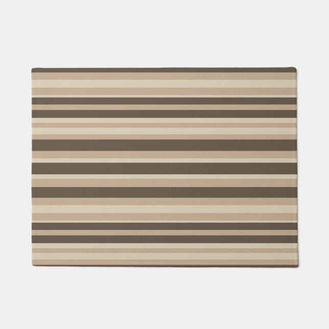 Neutral striped  doormat (Front)