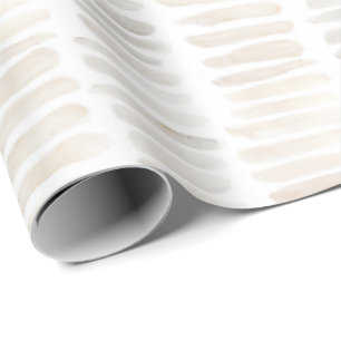 Neutral Stripes Wrapping Paper