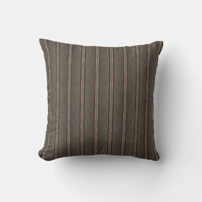 Neutral strokes minimal trendy home decor throw pillow (Front)