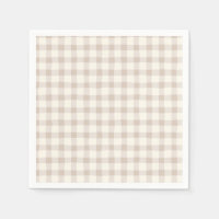 Neutral Tan Gingham