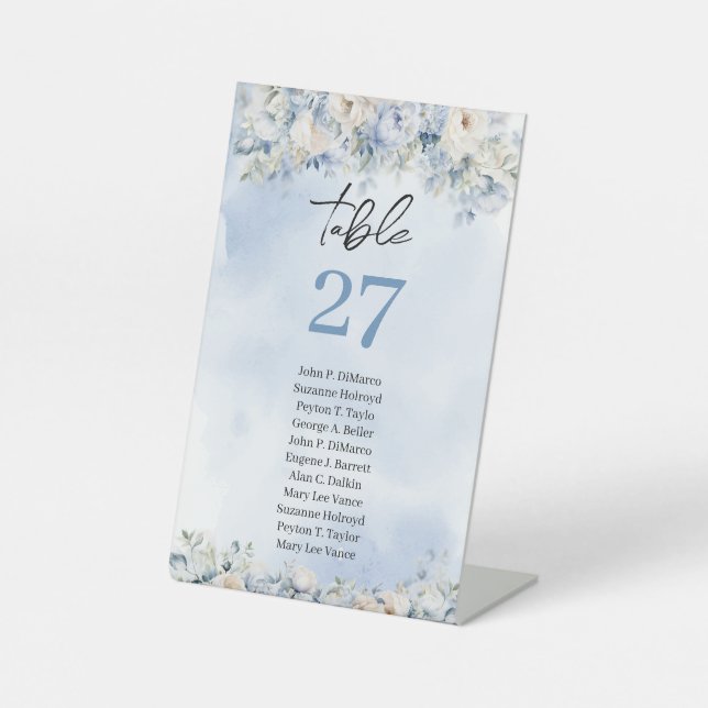 Neutral tan hues wildflowers boho arch pedestal sign (Front)