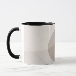 Neutral Taupe Modern Decor Contemporary Gallery Mug