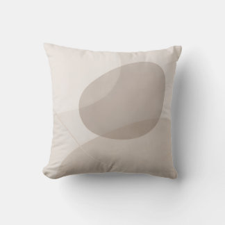 Neutral Taupe Modern Decor Throw Pillow