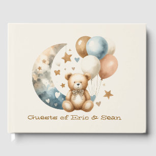 Neutral Teddy Gender Reveal - Guest Book