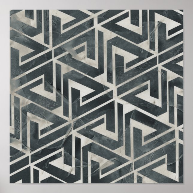 Neutral Tile Collection - Geometric Poster (Front)