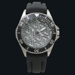 Neutral Tile Collection - Geometric Watch<br><div class="desc">Neutral Tile Collection II by June Erica Vess. Features repeating geometric shapes.</div>